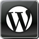 Black WordPress Icon